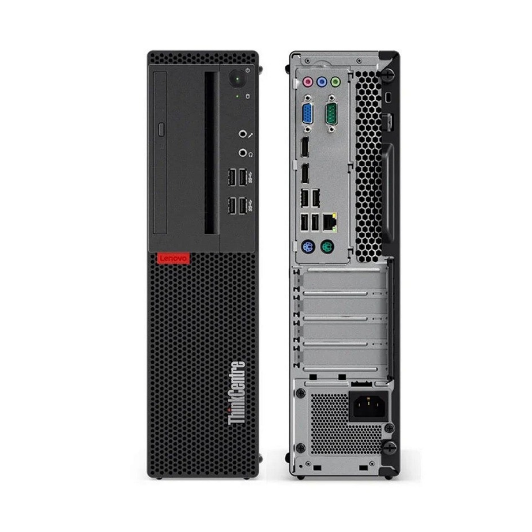 Lenovo ThinkCentre M710s small form factor desktop PC, front and back